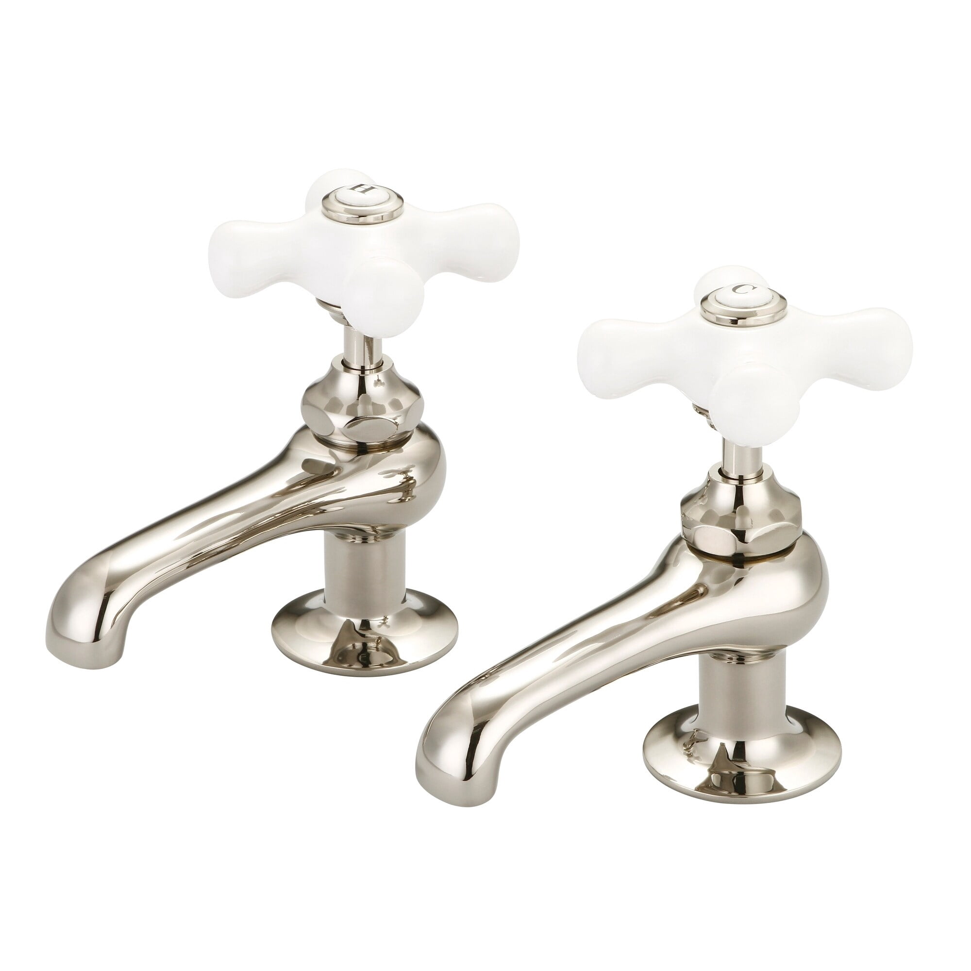 Juno Classic Antique Brass Wall Mount Bathroom Faucet with Hand Held Shower
