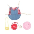 thumbnail image 3 of LULULION Bunny Outfit Red Cotton Adorable Design with Accessories 1Set, 3 of 7