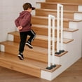 thumbnail image 5 of 17*90cm U-Shaped Stair Handrail 2 Pcs Stair Handrail Carbon Steel Stair Handrail for Indoor Stairs, Porch, 5 of 15