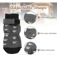 thumbnail image 3 of Anti-slip Dog Socks For Dogs 2 Pairs Soft Adjustable Paw Protection Dog Grip Socks With Strap Traction Control A, 3 of 5
