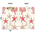 thumbnail image 5 of FORMRS Acrylic Clipboard with Low Profile Clip Standard A4 Letter Size, 12.5" x 9", Brown Starfish, 5 of 8