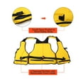 thumbnail image 3 of Fly Fishing Vest Fishing Safety Life Jacket for Swimming Sailing Boating Kayak Floating Multifunction Breathable Backpack for Men and Women Kayak Vest Swim Vest, 3 of 4