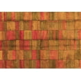 thumbnail image 1 of Ahgly Company Indoor Rectangle Abstract Orange Contemporary Area Rugs, 3' x 5', 1 of 1