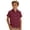 Wine, variant on OOOUM Girls Short Sleeve Shirts With Pocket Solid Color Button Down Shirts Fashionable Casual Casual Blouse Yellow 11-12 Years
