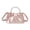 Pink, variant on Women's Small Leather Crossbody Bag Top Handle Satchel Purse Trendy