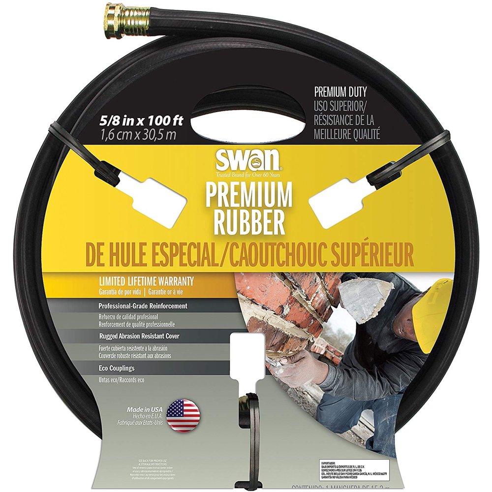 Swan Products LLC 5/8"x100' Rubber Hose CDBSGC58100