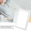 Light Therapy Lamp, UV-Free 5000-35000lux LED Light, 90° Rotatable Standing Bracket, Timer Function, Adjustable Brightness Levels