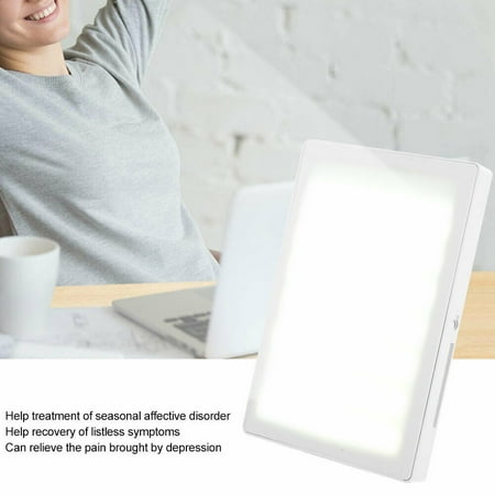 Light Therapy Lamp, UV-Free 5000-35000lux LED Light, 90° Rotatable Standing Bracket, Timer Function, Adjustable Brightness Levels