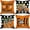 Black, variant on Fall Decorative Throw Pillow Covers 16 x 16 Inch Set of 4, Hello Pumpkin Maple Leaves Fall Decor Outdoor Farmhouse Pillow Cases for Home Couch (Orange Color)