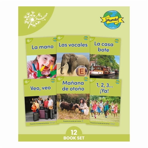 Phonic Books Beginner Decodable Phonic Books Dandelion Mundo Spanish Decodables Set 1 (12 Books) Latam Spanish, (Paperback)