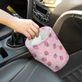 thumbnail image 2 of FKELYI Pink Strawberry Car Trash Can Interior Accessories Waterproof Auto Garbage Bin for Cars SUVs Vans Trucks Portable Storage Organizer Bag with Buttons, 2 of 6