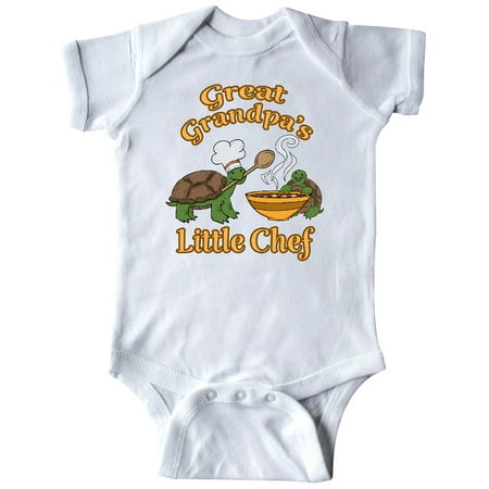 

Inktastic Great Grandpa s Little Chef with Cute Turtles Gift Baby Boy or Baby Girl Bodysuit