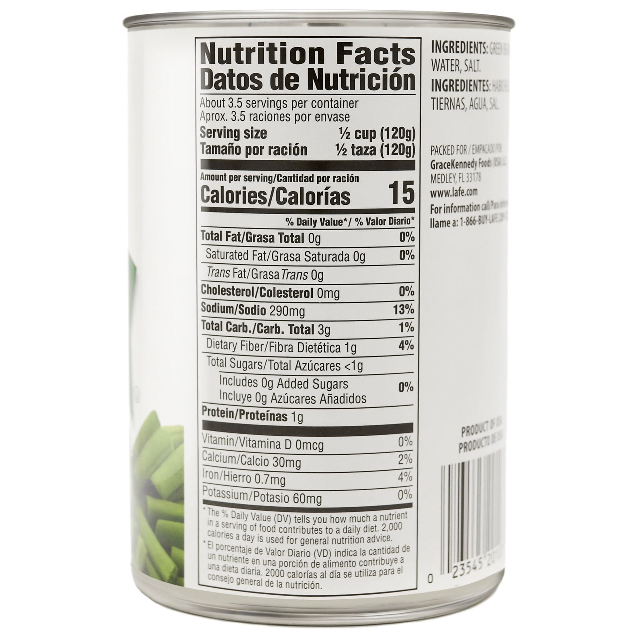 La Fe Ready to Eat Green Beans, 15 oz Canned