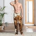 thumbnail image 2 of Sikiie Adorable Calf Butterflies Champagne Pajama Pants Men, PJ Bottoms, Sleep & Lounge Pants-X-Large, 2 of 6