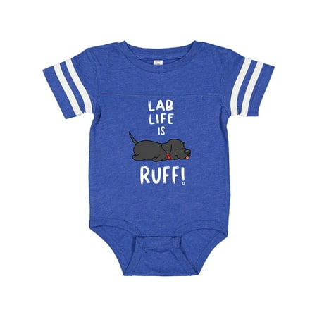 

Inktastic Lab Life is Ruff! Labrador Retriever Gift Baby Boy or Baby Girl Bodysuit