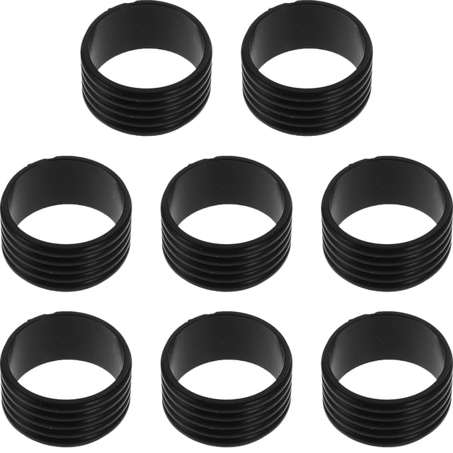 KAKOWELY 8pcs Tennis Racket Rings Tennis Racket Silicone Grips Badminton Tennis Replaceable Overgrip Protectors,1.06"X1.06"X0.59"