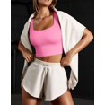 thumbnail image 2 of SURJDE Women's 3 Piece Tank Tops Ribbed Seamless Workout Exercise Shirts Yoga Crop Tops, 2 of 5