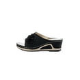 thumbnail image 3 of Gomelly Womens Slides Beach Wedge Sandal Open Toe Sandals Non-Slip Slippers Seaside Summer Casual Shoes Black 5, 3 of 9
