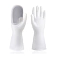 thumbnail image 3 of Inteprter 1 par de guantes para lavar platos, fregador de manos, tazas de reutilizables, manoplas de esponja para frutas, cocina, baño, Suministros de limpieza para el hogar gris, 3 of 6