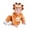 Orange, variant on Baby Leopard Fleece Jumpsuit Toddler Funny Halloween Animal Onesie Infant Boys Girls Cute Plush One Piece Hooded Outfit