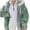Green#winter coat plus size women, variant on Winter Coats for Women Casual Fleece Jacket Colorblock Warm Soft Outdoor Sherpa Lined Thick Coat Outwear with Pockets,Fleece Jacket Women