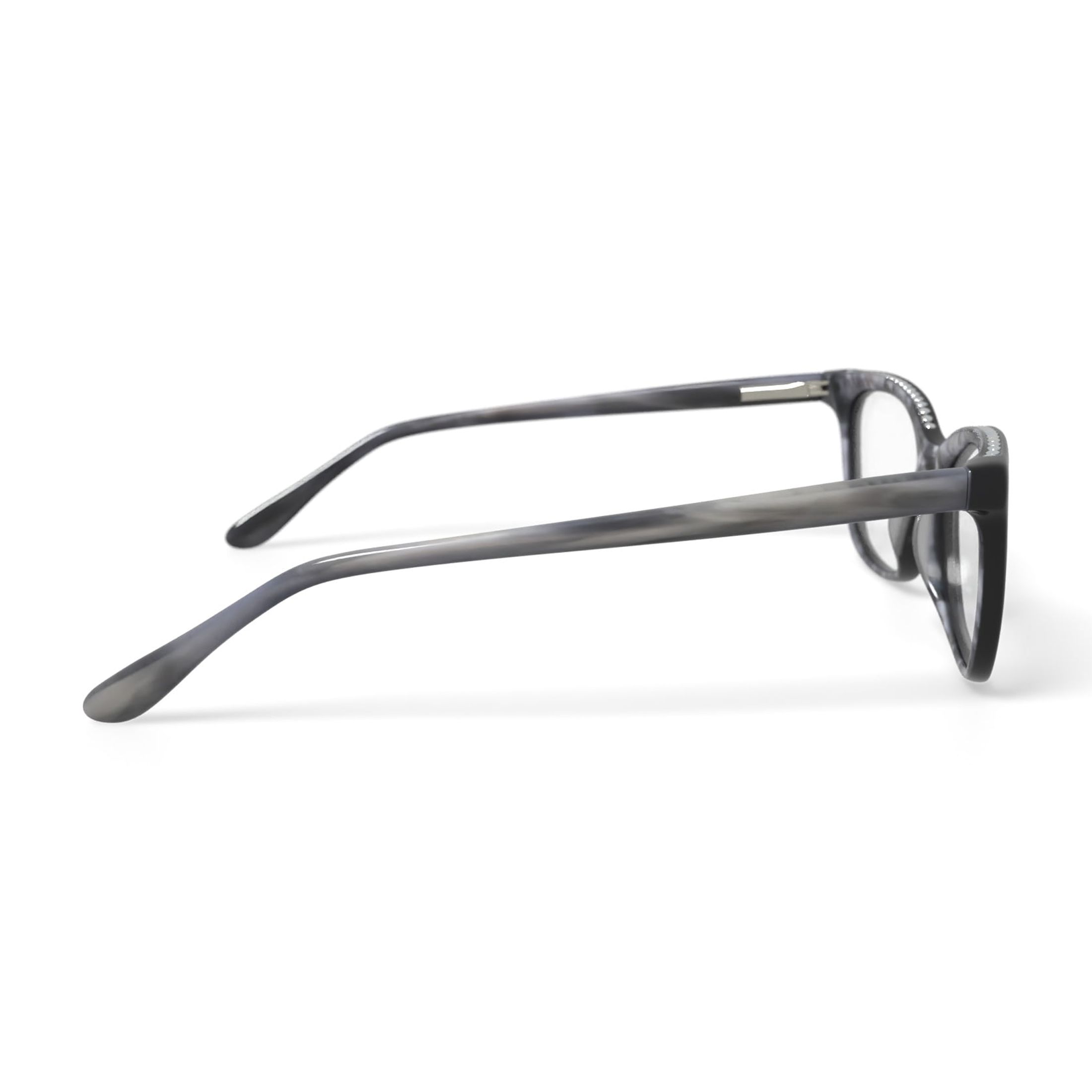 Walmart Women's XSLA17S-01 Rectangular Prescription Eyeglasses with Case, Black
