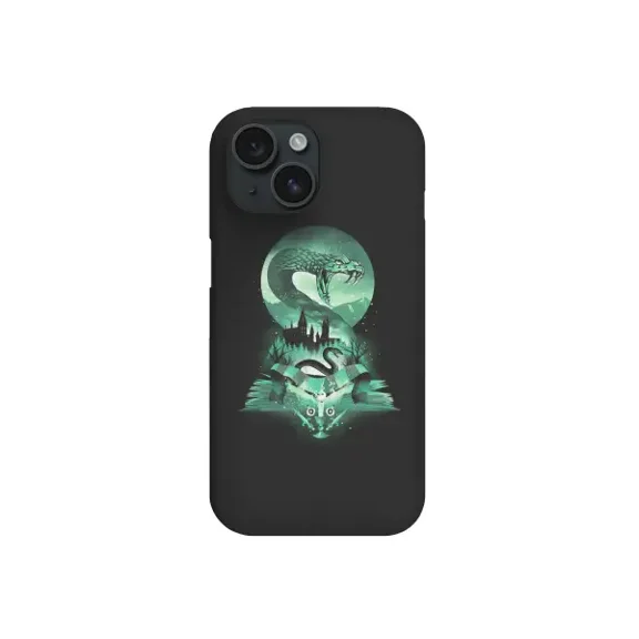 Book of Slytherin Wizard School Phone Case for iPhone 16 15 14 13 12 11 Pro Max
