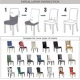 thumbnail image 4 of Fundas elásticas para sillas de comedor, juego de fundas para sillas de comedor de jacquard, lavables, protector de muebles para sillas Parson para restaurante, 4 of 7