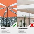 thumbnail image 3 of LAGarden 5FT 97% UV Block Triangle Sun Shade Sail Decor Patio Pool Garden Yard Lawn Carport Net Awning Bright Orange, 3 of 10