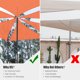 thumbnail image 5 of Yescom 3FT 97% UV Block Triangle Sun Shade Sail Decor Patio Pool Garden Yard Lawn Carport Net Awning Bright Orange, 5 of 10