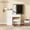White#2, variant on Vanity Desk Set with Sliding Lighted Mirror, Makeup Dressing Table with 4 Drawers & 9 Storage Spaces, Hidden Compartments and Cushioned Stool, White Beauty Furniture for Bedroom