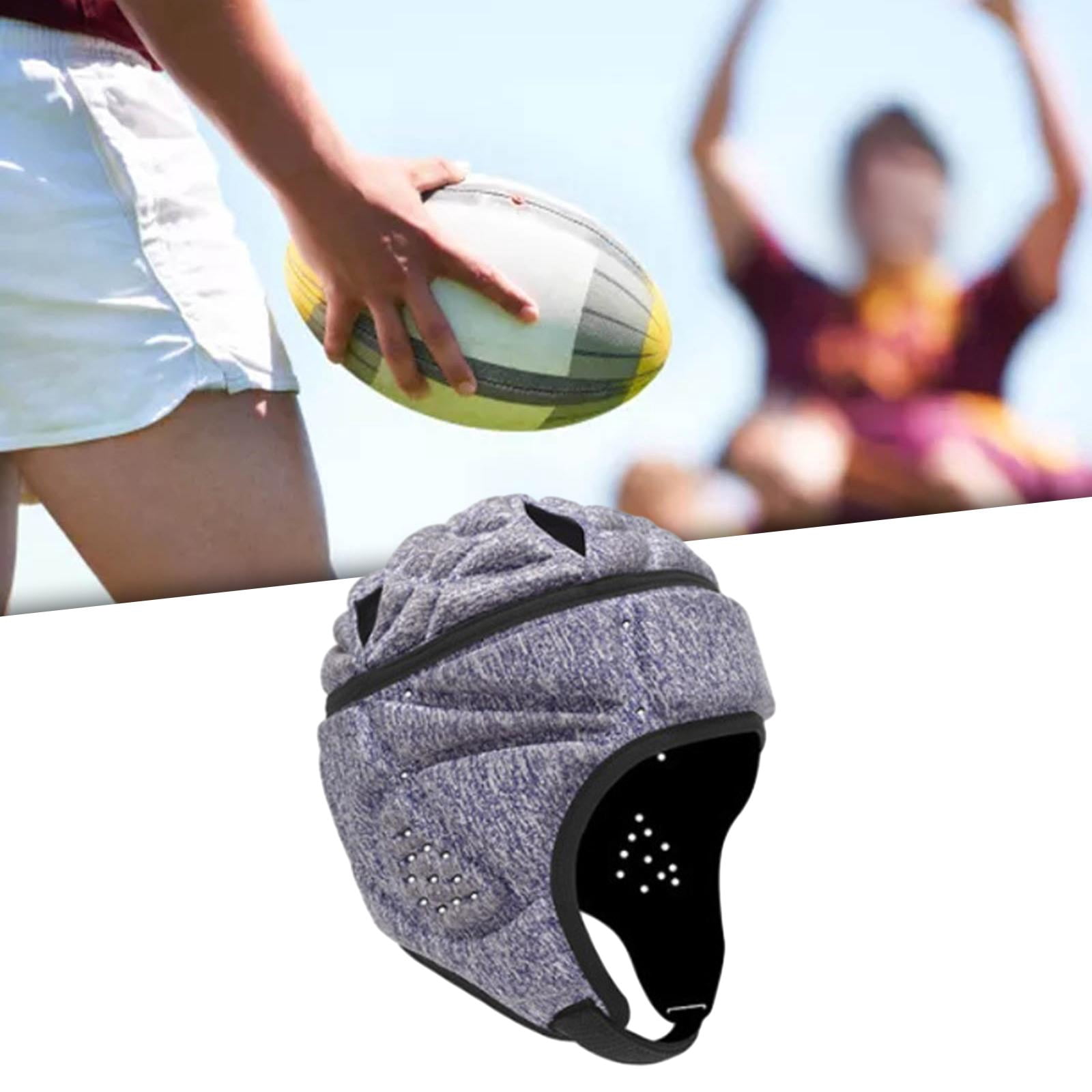 Casque Rugby Souple EVA+polyester – Respirant, Léger, Réglable, Pour Football, Patinage, Vélo, Tailles M/L
