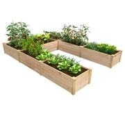 Greenes Fence Premium Cedar 8' x 12' x 16.5" U-Shaped Raised Garden Bed
