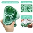 thumbnail image 3 of LINLIN Ice Cube Trays with Lid,3D Rose Shape Ice Cube Mold Ice Ball Maker, BPA Free Moulds,Easy-Release Silicone and Flexible Trays, Reusable Best for Freezer,Water,Whiskey,Cocktail, 3 of 7