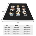 thumbnail image 2 of SKZ Stray Korea Ki Blanket Soft Cozy Fleece Throw Blanket Lightweight Warm Fuzzy Flannel Blankets and Throws for Couch Sofa Bed 40"x30", 2 of 8