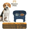 thumbnail image 5 of Neater Pets Neater Feeder Deluxe With Leg Extensions Mess-Proof Elevated Food & Water Bowls for Medium Dogs, Dark Blue, 5 of 8
