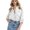 White, variant on MIXUE Women Blouses Denim Solid Color Lapel Collar Long Sleeve Casual Womens Summer Tops Beachwear,White,XXL