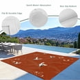 thumbnail image 3 of Japanese Style Outdoor Rug for Patio/Deck/Porch, Non-Slip Large Area Rug 4 x 6 Ft, Vintage Art Cranes Ocean Wave Red Indoor Outdoor Rugs Washable Area Rugs, Reversible Camping Rug Carpet Runner, 3 of 8