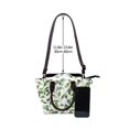 thumbnail image 5 of Single Shoulder Bag Rivet Bag 7.48×7.48×3.94in Removable Shoulder Belt Can Be Held Or Diagonal Across A Variety Of Matching Styles Watercolor Light Green Leaves (1), 5 of 6