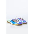 thumbnail image 3 of Cape Robbin Frozen Slip On Mules Slides Sandals Mermaid Clear Mules Flip Flops (Mermaid, 8.5), 3 of 5
