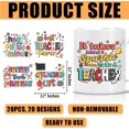 thumbnail image 2 of (20pcs) Teacher Stickers Teacher UV DTF Cup Wrap Stickers, Back to School UVDTF Sticker Classroom UVDTF Transfers Decorations for Glass, Tumbler, Classroom Decor, Teacher Appreciation Gifts, 2 of 7