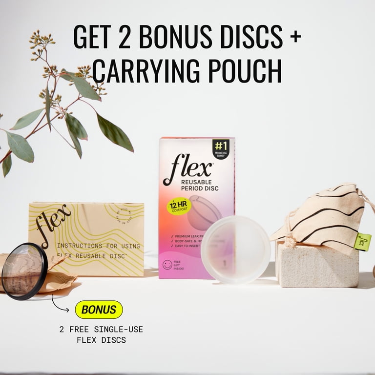 Flex Reusable Period Disc, Zero-Waste Menstrual Disc, Body-Safe