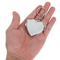 thumbnail image 2 of Shisuyan 2 Pcs Porte-Clés Miroir Rabattable en Forme de Cœur Miroir Compact Double Face pour Décoration de Sac à Main pour Femmes, 2 of 8