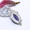 thumbnail image 4 of Iolite 925 Sterling Silver Pendant V9073, Iolite Pendant, Vivid Blue Pendant, Marquish Pendant, Handmade Jewelry Pendant,  Gift For Her, 4 of 4