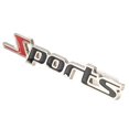 thumbnail image 2 of 2 Pcs Black Red Metal Sports Letters Car Badge Sticker Emblem Decor, 2 of 5