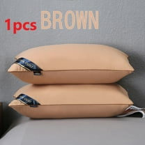 kchsji Silk Down Pillow for Neck Pain Relief 4 Color Options Breathable Hypoallergenic Orthopedic Bed Pillow for Adults Home Use