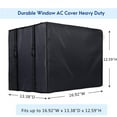 thumbnail image 4 of SkyAuks Waterproof Insulation Protection Air Conditioner Covers for Window Units, Black, 4 of 7