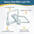 thumbnail image 3 of Uxcell 6 Pcs Trailer Coupler Pin (5/16" x 1-3/4" ) - Trailer Hitch Pin Coupler Square Safety Shaft Locking Pin for Farm Trailers Wagons Lawn Kayak Boat, 3 of 7