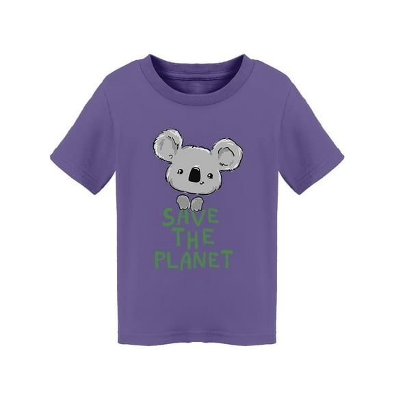 Koala Save The Planet Design T-Shirt Toddler -Image by Shutterstock,  5 Toddler