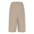 thumbnail image 6 of Cmfcve Shorts for Women Summer Drawstring Stretchy High Waist Shorts Wide Leg Pockets Gym Shorts, 6 of 8